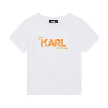 Playera KARL LAGERFELD para niño y adolescente blanca
